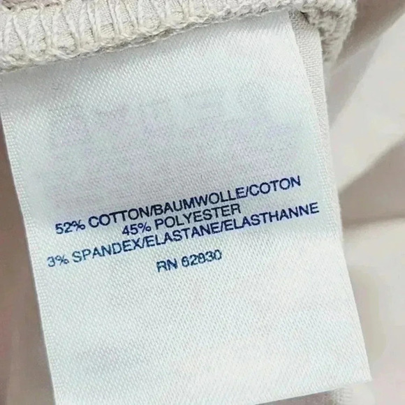 NWT Lands' End Mid Rise Kick Crop Leg Women's Stretched Beige 16T 1493 - Picture 9 of 10